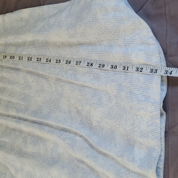 RED SAKS FIFTH AVE SHIRT DRESS Light Blue White Size M - Picture 12 of 12